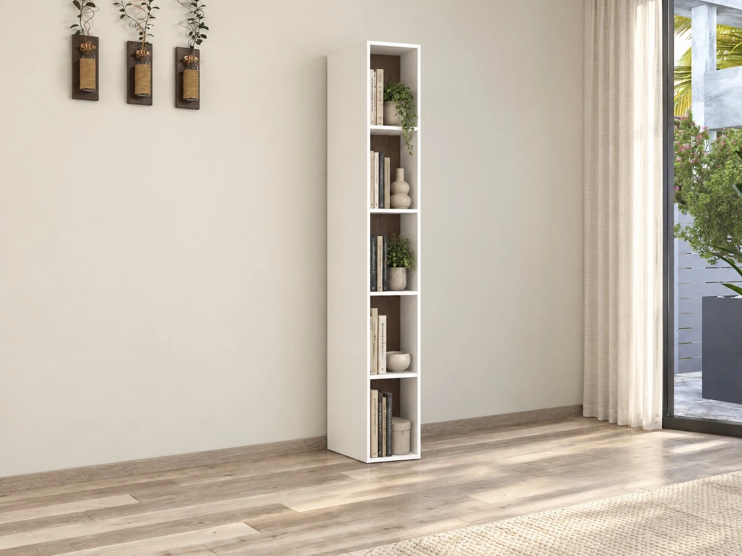 Narrow storage and transition module