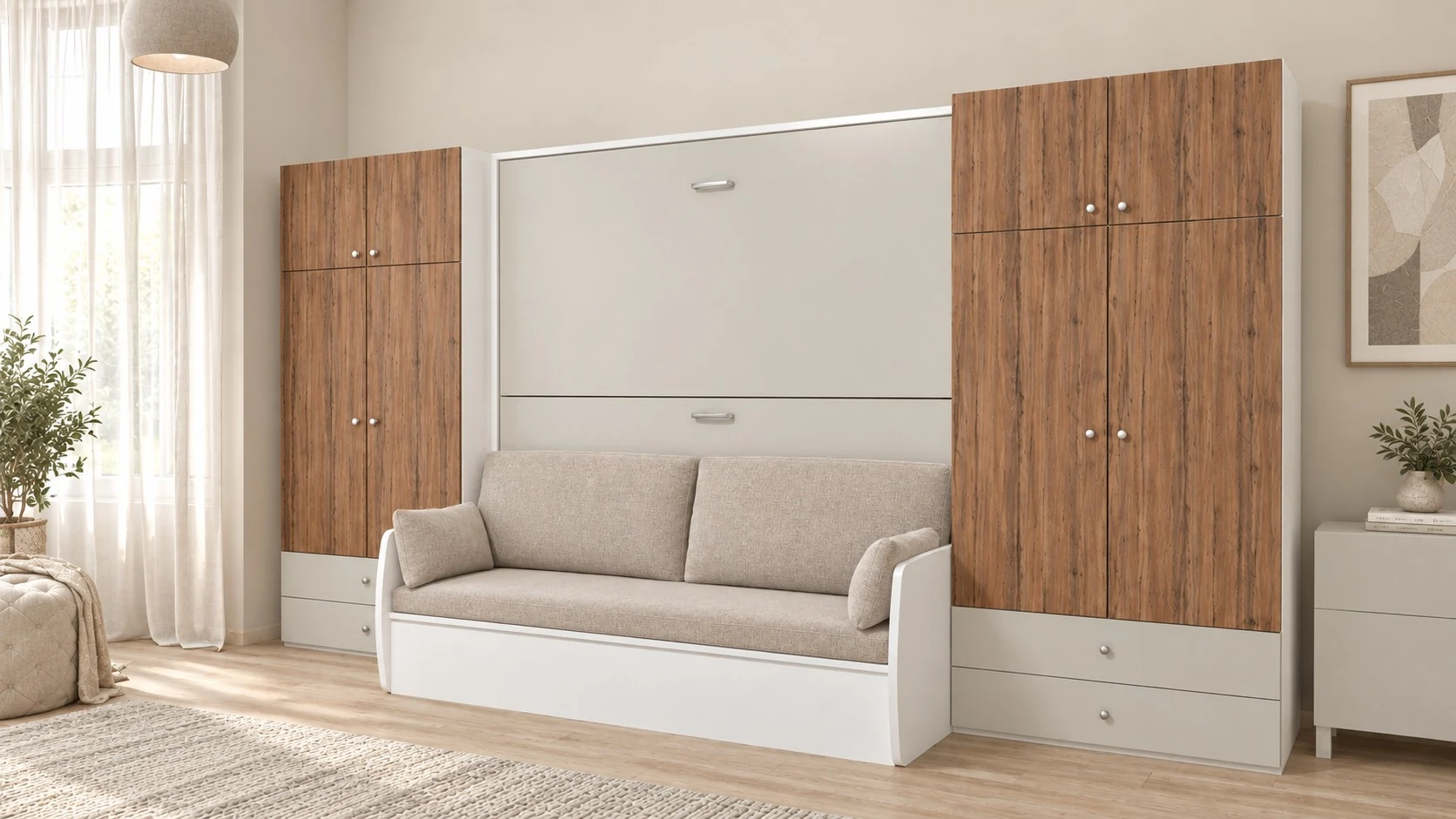 Folding bunk bed with sofa — Radon