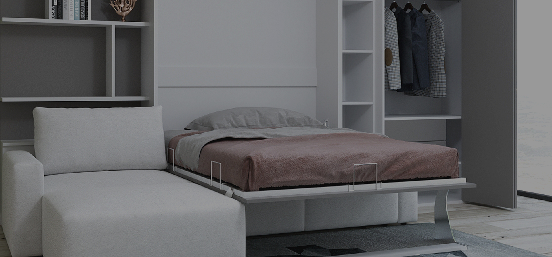 dik açılır duvar yatağı